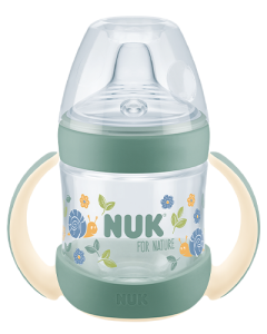 Butelka do nauki picia z uchwytami, 150 ml dla niemowlęcia od 6-miesięcy, ze wskaźnikiem temperatury NUK for NATURE